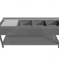 Spalator cu 3 cuve, picurator si polita
