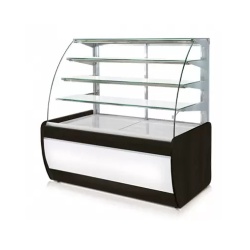 Vitrina frigorifica cofetarie 1390 mm cu sticla curbata , Rapa Polonia