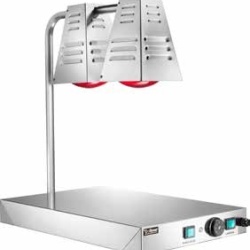 Banc de pastrare la cald a farfuriilor tip lampa cu infrarosii.