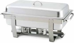 Chafing dish cu capac si suport pentru combustibil