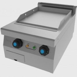 Fry top electric , de banc, cu suprafata neteda, 400x600 mm