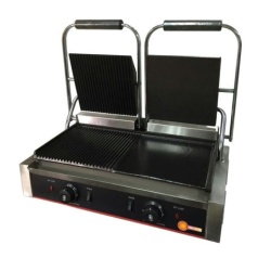 Toaster dublu cu mecanism prin apasare pe placi - neteda/striata