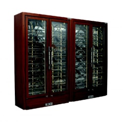 Vitrina frigorifica pentru vin acoperita cu lemn, 1400x575x2520 mm