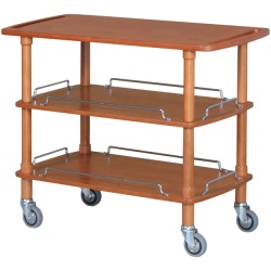 Carucior pentru servire cu 3 polite, 1100x400mm
