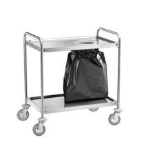 Carucior pentru colectare deseuri menajere, 1 zona, 1100x600x940 mm