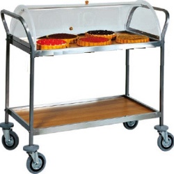 Carucior servire, capac circular, 900x570x1100 mm