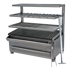 Gratar robata , shashlik sau frigarui, INOX, 790x410x780 h mm