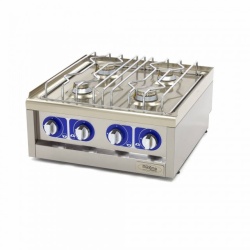 Masina de gatit pe gaz, 4 arzatoare, 17 kW, model de banc, 600x600x240 mm