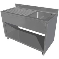 Spalator cu 1 cuva , picurator si suport tip dulap deschis