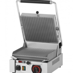 Toaster panini cu mecanism prin apasare pe placi striate