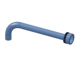Tub de injectie curbat pentru masina de injectat crema, 21mm