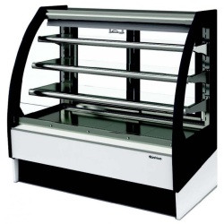 Vitrina frigorifica pentru cofetarie/patiserie, AMBAR, cu acces dublu 1250x810x1300 mm