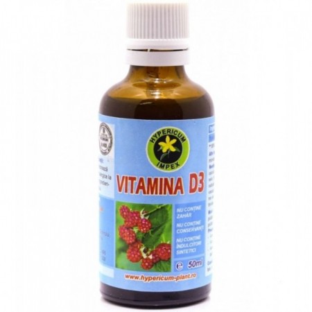 Vitamina D3 zmeura picaturi 50 ml Hypericum plant