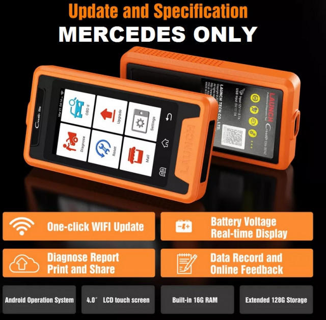 Tester auto profesional MERCEDES, Aparat Original Launch X431 Creader