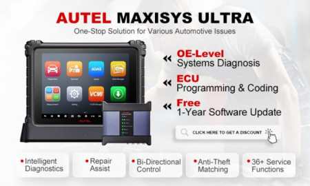 Autel Maxisys Ultra Tableta 12.9 Inch, Tester auto profesional Original 5-in-1 MaxiFlash VCMI 256 Gb