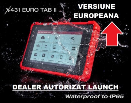 Launch X431 Eurotab II - Tester Original Launch, Versiunea Europa