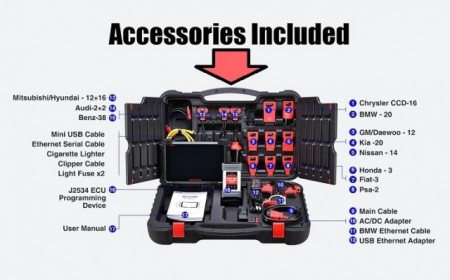 VIP Top 2020 Autel Maxicom Mk908p cu J2534 ECU - Tester Auto Profesional Universal Diagnoza, Programare, Codare (Update MS908P)