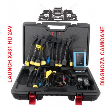 Original Launch HD3.0 X431 V+ PRO4 Heavy Duty Truck Diagnostic Adapter (Tiruri, Camioane), model NOU