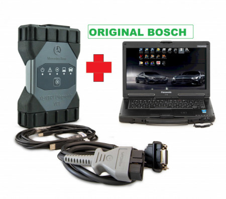 Tester Auto ORIGINAL Mercedes Xentry Diagnostics VCI Bosch + Laptop Militar Panasonic Refurbished