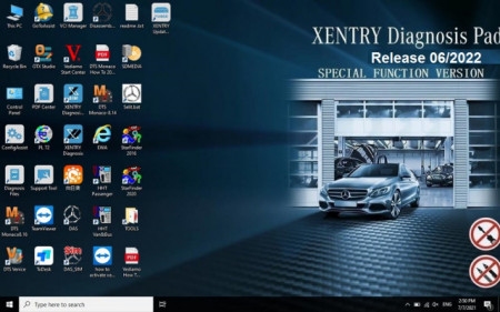 Tester Auto ORIGINAL Mercedes Xentry Diagnostics VCI Bosch + Laptop Militar Panasonic Refurbished