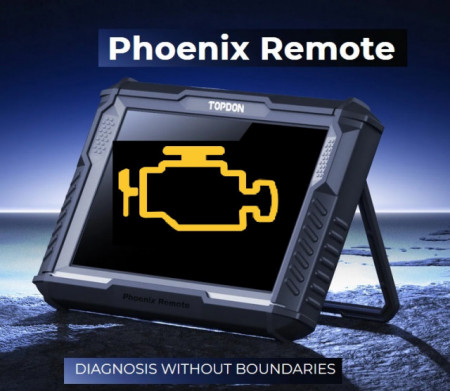 TOPDON Phoenix REMOTE tableta 4/128Gb, 10.1 inch, Tester Auto Profesional Wireless, Built-in J2534, CAN2.0, Diagnoza de la distanta + Codari Online, OBFCM, Doip + CanFD, Update gratuit 2 ani