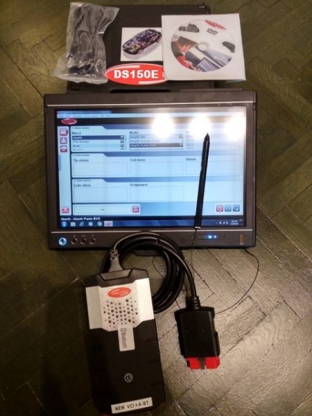 Tester auto Bluetooth DELFI CDP+ LAPTOP TOUCHSCREEN + Autodata, Kit Complet Tester Profesional Multimarca Turisme & Camioane in Limba Romana