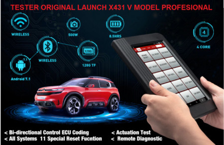 Best Deal ! Launch X431 V 8 inch PRO3 KIT Diagnoza Profesional, Tester Auto Multimarca Profesional- 100% Original Launch