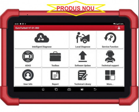 Original Launch X431 EURO TURBO II Versiunea PREMIUM 4/128GB Wifi/Bluetooth Tableta 10.10 inch Tester Auto Profesional Service/ITP Compatibil Licenta OBFCM