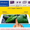 Tableta Dual Boot Windows 10 + Android 4.4, Intel, Quad Core, 8 inch, IPS Screen, 2GB/32GB, Bluetooth, HDMI