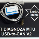 Kit Diagnoza Motoare MTU (USB-to-CAN V2), versiune profesionala full instalata