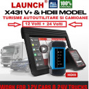Tester auto multimarca Launch HD3.0 X431 V PRO4 Kit Complet Turisme, Autoutilitare 12V si Camioane 24V