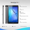 Tableta Huawei MediaPad T3 7, 7", Quad Core 1.3 GHz, 1GB RAM, 16GB, Space Gray
