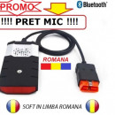 Tester auto multimarca in Limba Romana, detine Bluetooth 3.0 model 2022, transmisie USB/Wireless