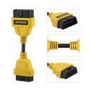 Cablu adaptor prelungitor OBD2 mama tata / tester auto pentru Launch X431 IDIAG/Easydiag/Pro/Pro3/V/GOLO/Mdiag/ELM327 Original AUTOOL 14CM
