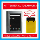 Kit Tester Auto Launch X431 cu Tableta originala V 10.1' NEW + Interfata Easydiag 3.0 versiune service auto