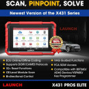 NOUL Tester Auto Profesional Launch X431 PROS ELITE Original cu OBFCM + CANFD, 2 ani Online, Licenta Nelimitata (versiunea cu fir Launch X431 PROS)