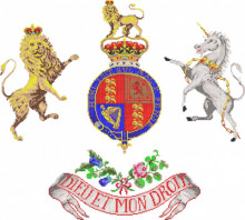 BB0022 UK ROYAL COAT OF ARMS multipart