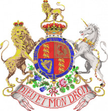 BB0021 UK ROYAL COAT OF ARMS