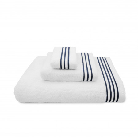 Set 3 Prosoape Brodate Hotel Lux Elegance Albastru