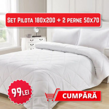 Pilota matlasata dubla 180x200 + 2 Perne