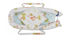 Baby Nest Somnart: Cosulet bebelusi + Salteluta 42x84x2 cm + Paturica 70×70 cm model Jungle