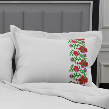 Lenjerie SATEN - 155gr/mp - Matrimoniala - Broderie Tulip