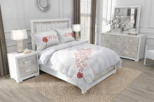 Lenjerie SATEN - 155gr/mp - Matrimoniala - Broderie Papadie