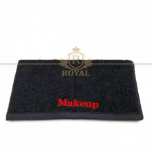Prosop Fata 40x70cm 400gr/mp - Broderie Makeup - Negru - Spalare la 90 grade - Rezistent la clor