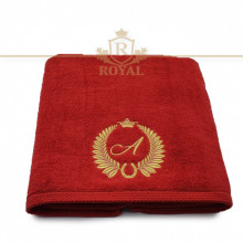 Prosop Royal 600gr/mp-Brodat cu Monograma-Litera la Alegere