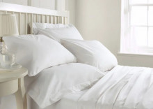 Lenjerie de pat hotel RANFORCE 140 g/mp alb pur