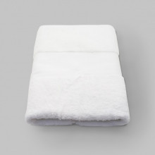 Prosop baie pentru brodat, Bumbac 100%, alb, 50x90cm - 700g/mp
