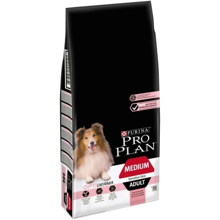  Pro Plan, Mediu Adult Sensitive Skin Somon, 14 kg