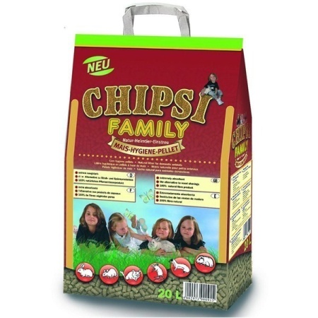 Asternut pentru rozatoare si pasari, Chipsi, Family, 20 l