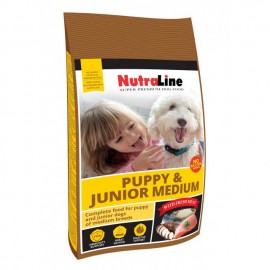 Nutraline, Dog Puppy&Junior Mediu, 12.5 Kg